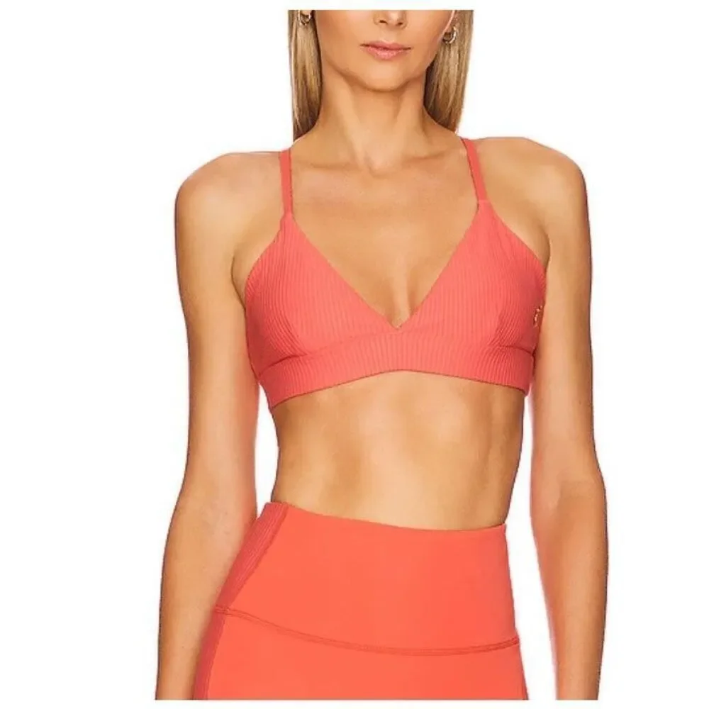 PE Nation Womens Free Play Sports‎ Bra in Orange size M
